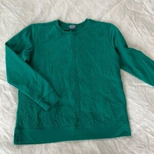 Vintage Laura Scott quilted floral sweatshirt